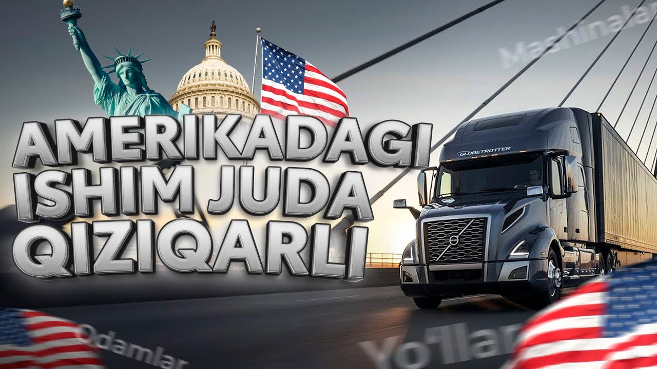 AMERIKADAGI ISHIM JUDA QIZIQ, HAR HIL MOSHINALAR, ODAMLAR, YULLAR.