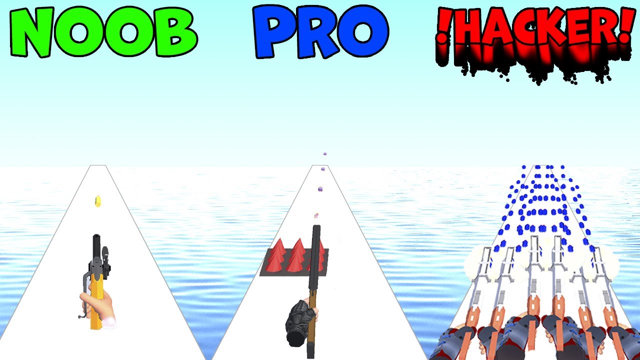 🎮NOOB vs PRO vs HACKER (📈Weapon Craft Run🔫) DemoBA.