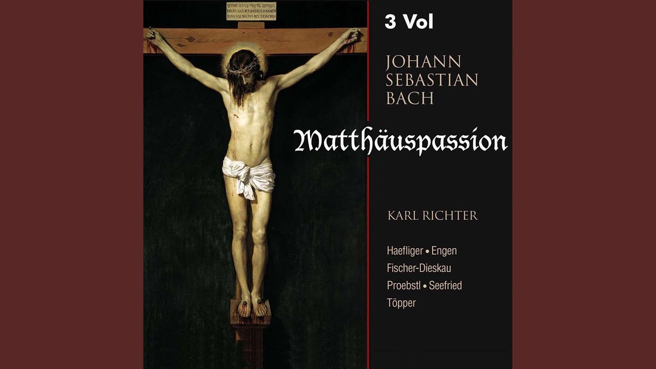 Matthäuspassion, BWV 244 Zweiter Teil: Arie. Können Tränen meiner Wangen
