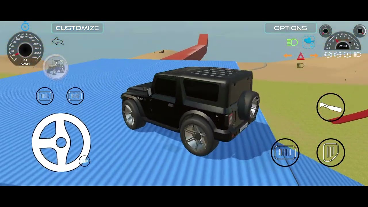 Driving thar likea mafia syndicate casino men in game 💥#blackpink #thar #4x4 