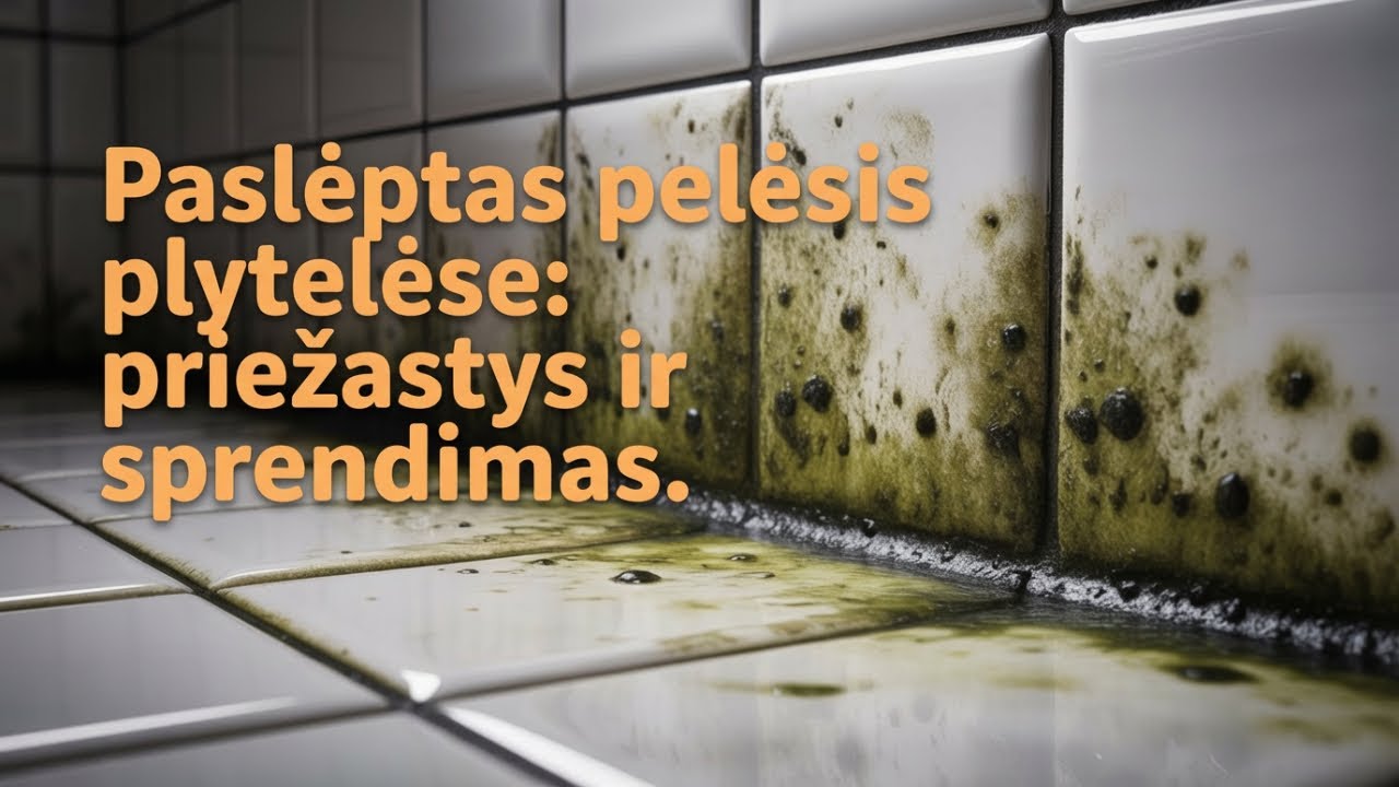 Paslėptas pelėsis plytelėse: priežastys ir sprendimas #pelesiosalinimas