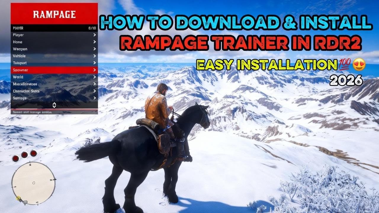 How To Install Rampage Trainer in RDR2 | 100% Working