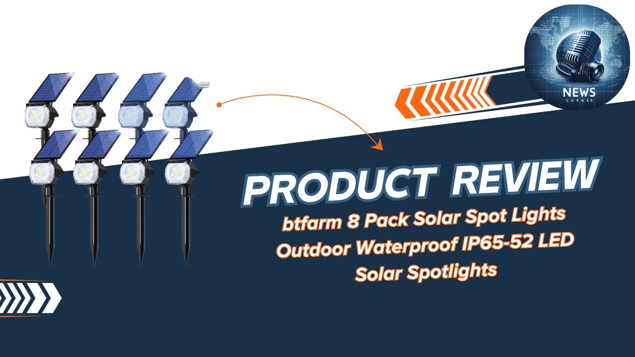 Brighten Your Outdoors! 🌟 Btfarm 8-Pack Solar Spot Lights Honest Review
