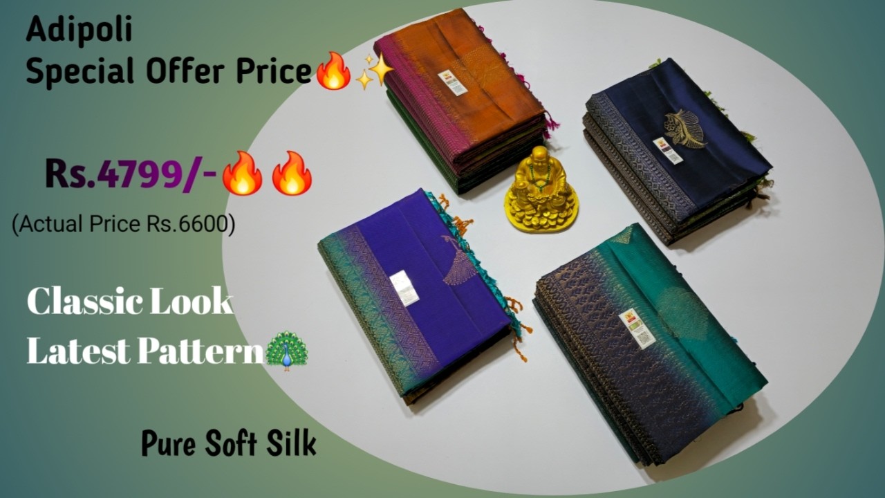 Adipoli Special Price Rs.4799🔥 | Classic Look Latest Model Design | Beautiful Silk Sarees Online