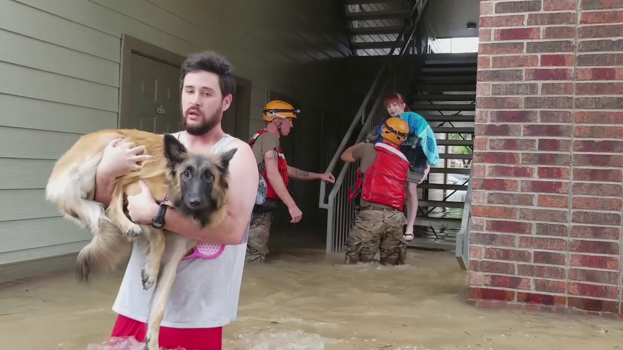 Texas Army National Guard Soldiers Rescue Residents of Flooded Areas