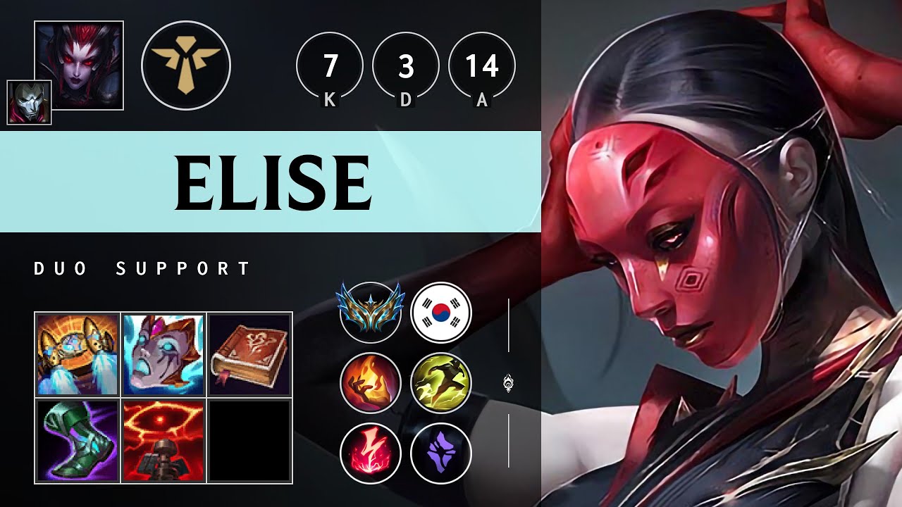 Elise Support vs Leona - KR Challenger Patch 25.09