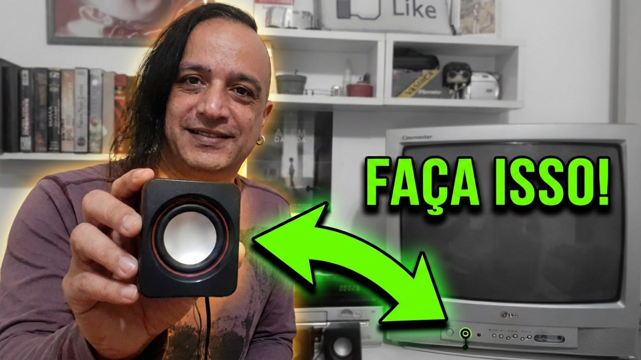 Turbine o som da sua TV de Tubo com caixas de som USB