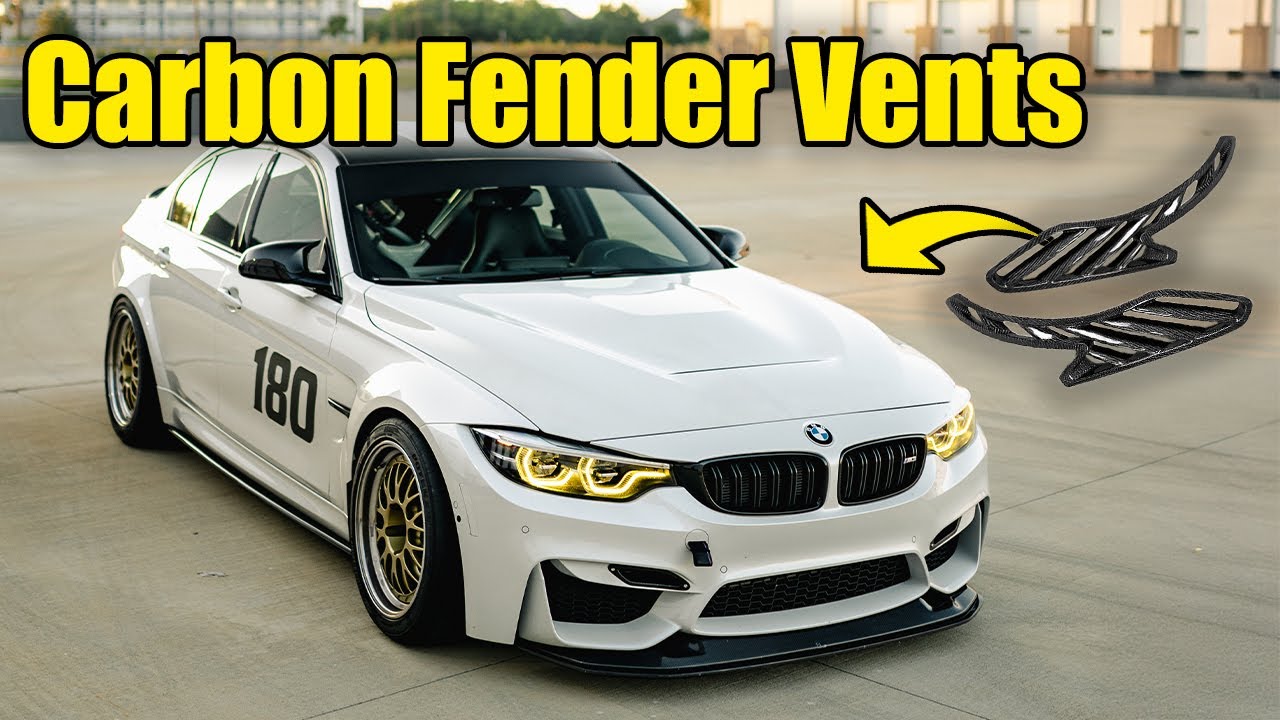 Разрезаю свой F80 M3 | Карбоновые воздухозаборники для крыльев