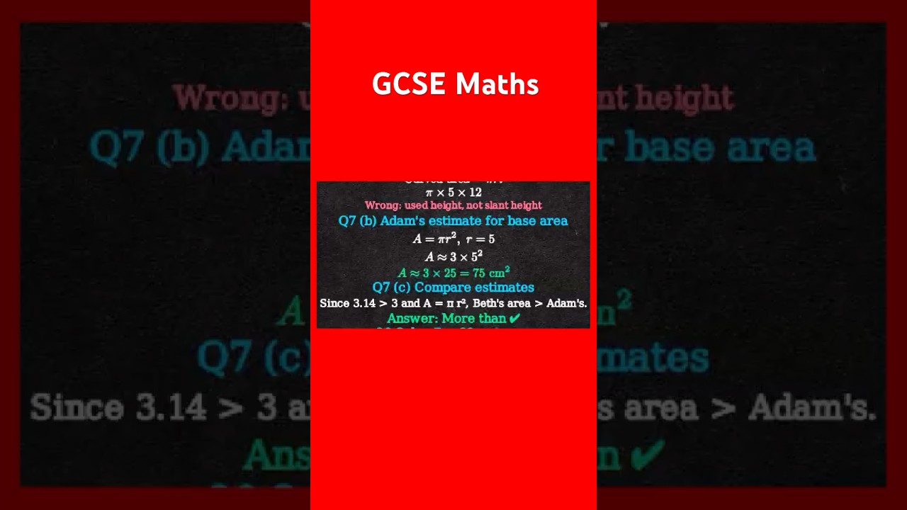 Beth vs Adam: Area Trick Explained | GCSE Maths