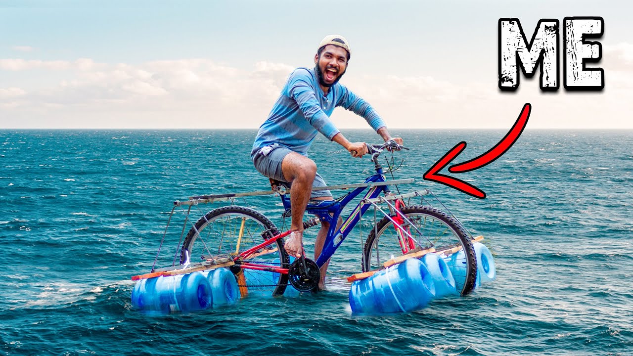 I Ride a Bicycle On Water! | බයිසිකලයක් වතුරෙ පදිමුද ?