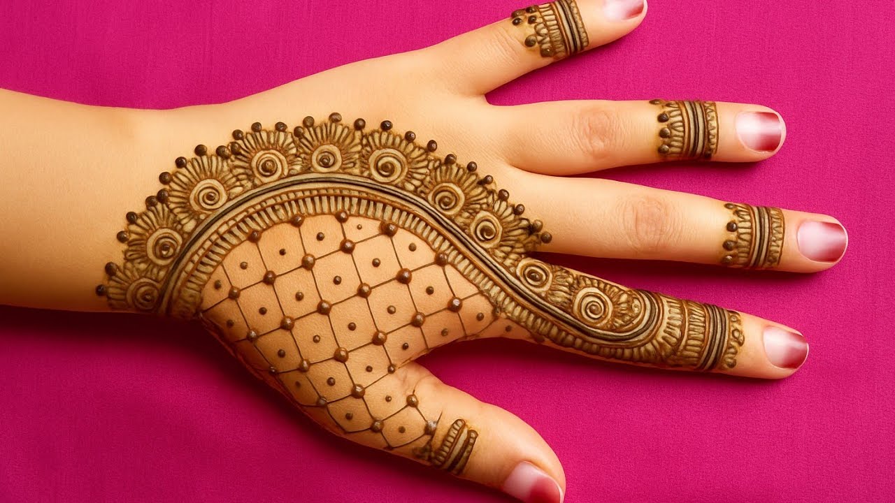 Easy beautiful mehndi design back hand |simple arabic mehndi design full hand| mehandi design|mehndi