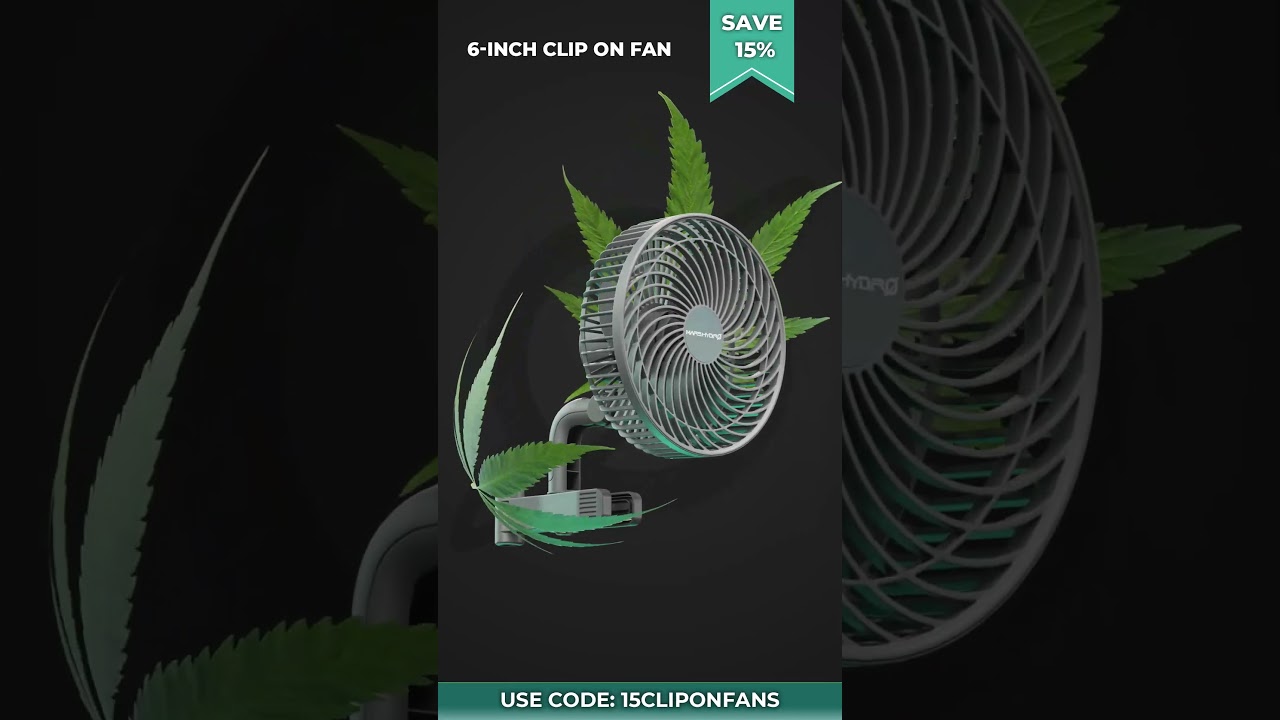 Keep your grow tent cool and well-ventilated with Mars Hydro's latest 6-inch clip fan! 🌿🌀