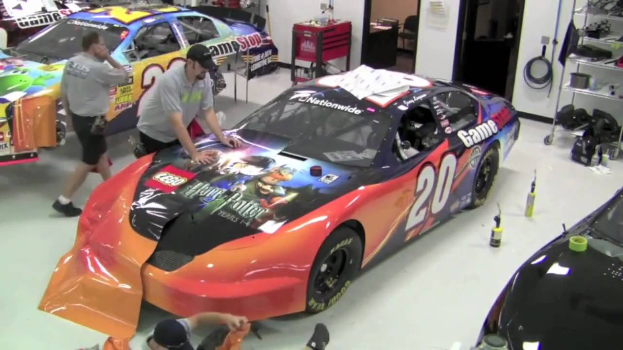 Lego Harry Potter NASCAR Wrap Time Lapse - GameStop Paint Scheme