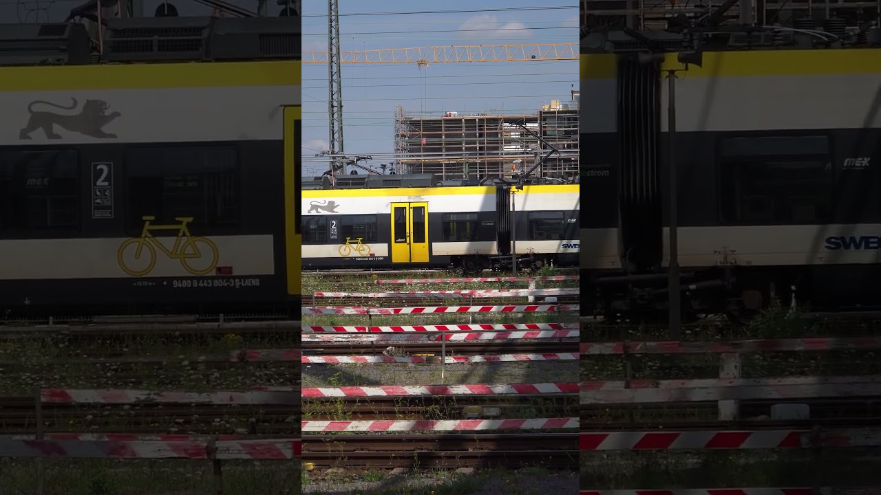 Hauptbahnhof Heilbronn &Uuml;berblick am Freitag Vormittag, Westfrankenbahn Talent #frankenbahn #bwegt