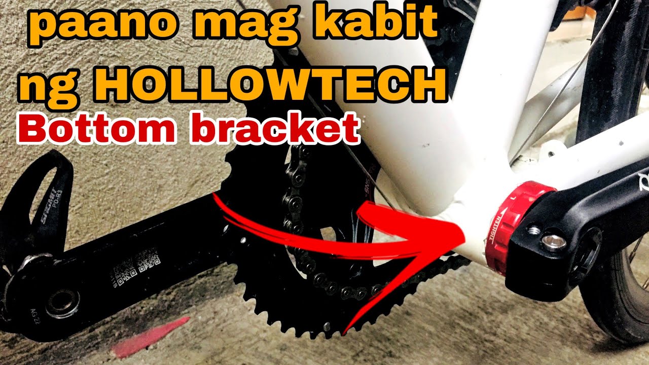 Paano mag kabit ng hallow tech bottom bracket |paano mag lagay ng bb