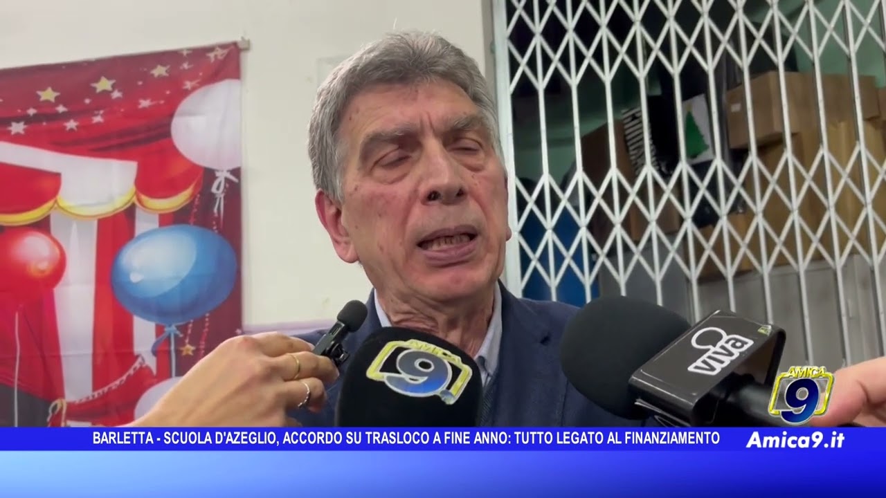 Barletta - Scuola D'Azeglio, accordo su trasloco a fine anno: tutto legato al finanziamento