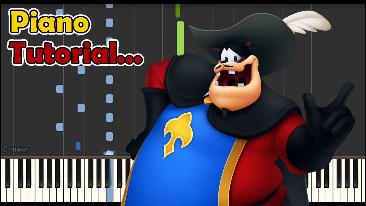 [Piano Tutorial] Kingdom Hearts II - Rowdy Rumble