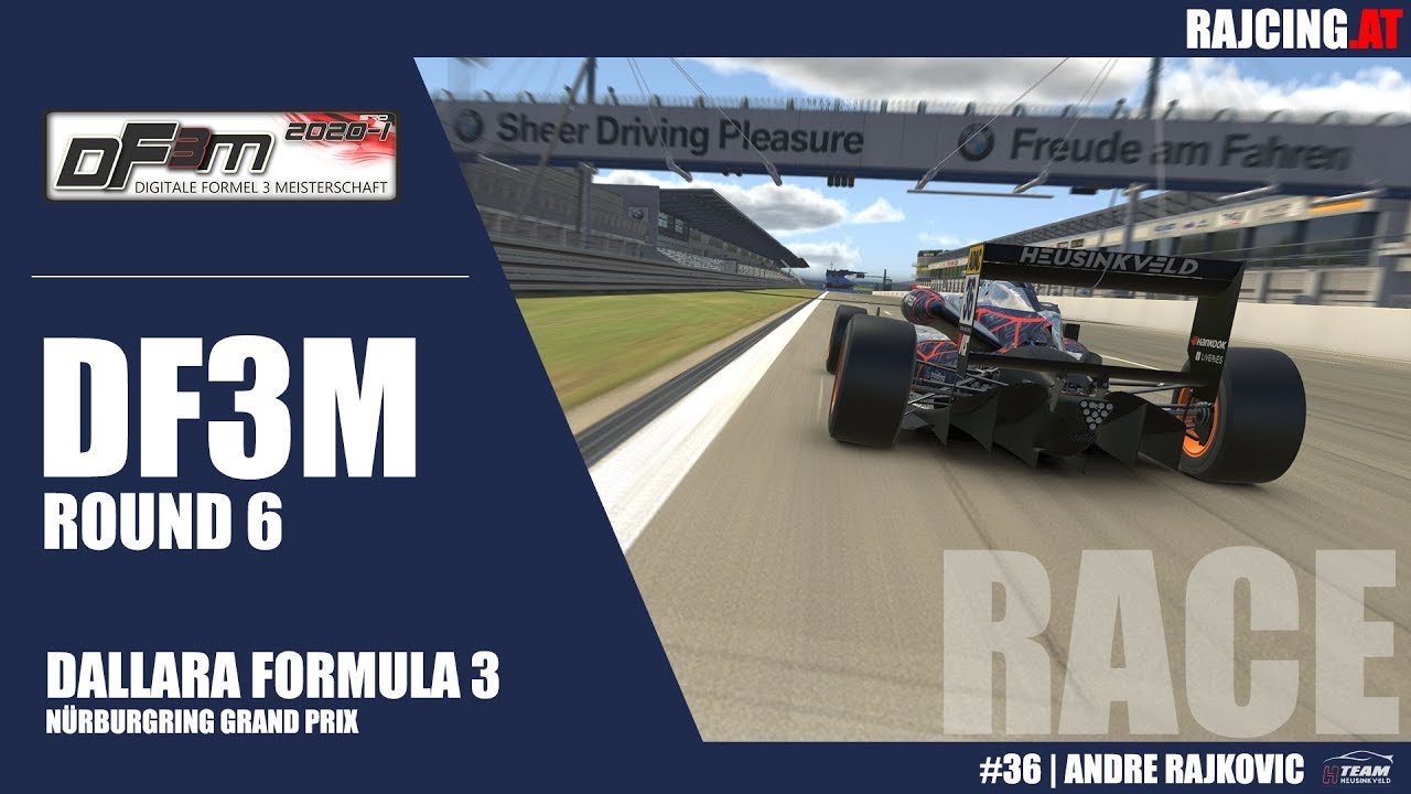 #6 // DF3M | N&uuml;rburgring GP | Dallara Formel 3 | #36 Team Heusinkveld | A. Rajkovic | Onboard