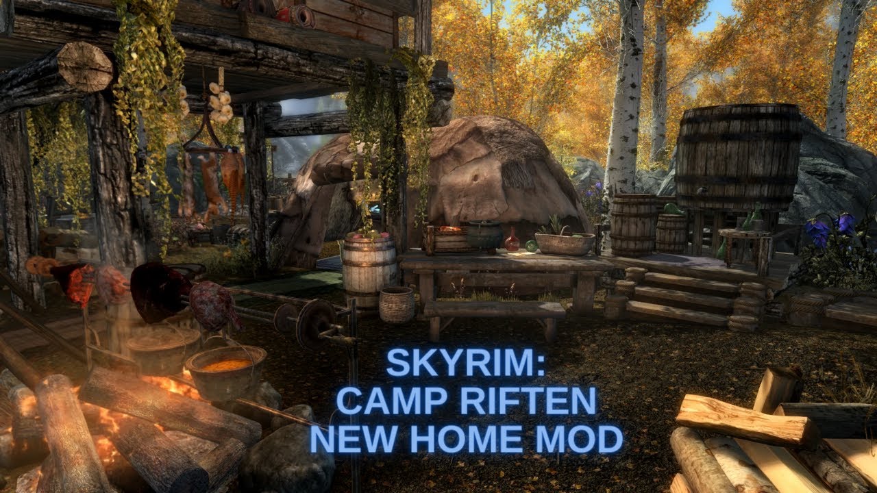 Skyrim New Build Your Own Campsite Mod: Camp Riften