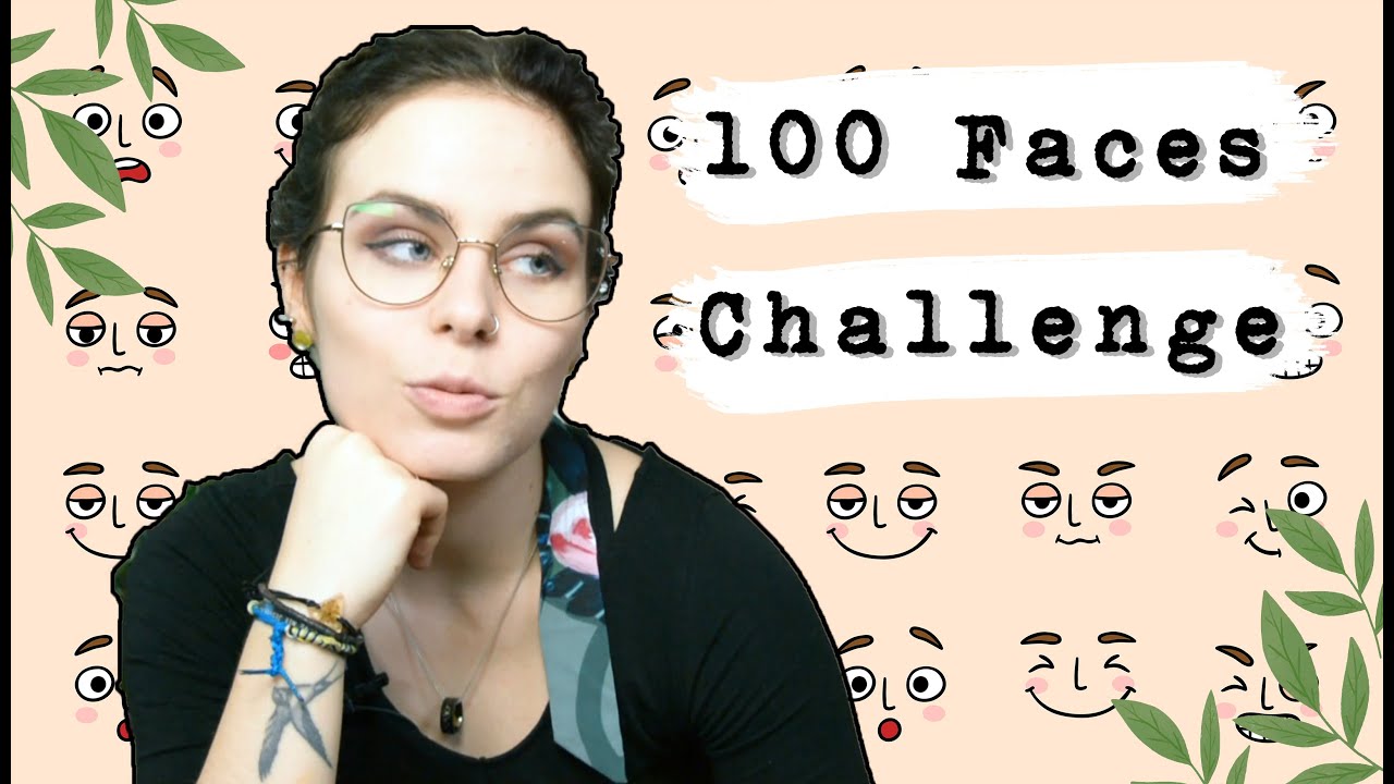 100 FACES CHALLENGE - Rysuję 100 twarzy! | SketchKam