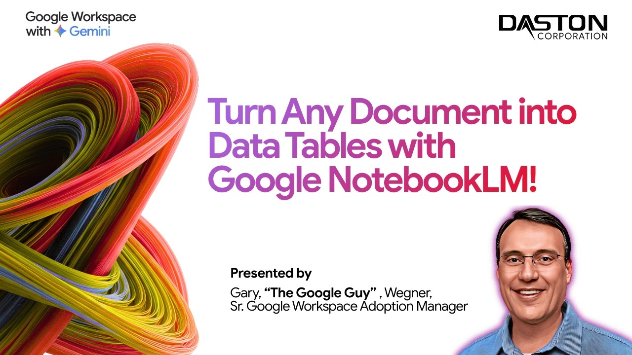 How to Convert Sources into Structured Data Tables in NotebookLM