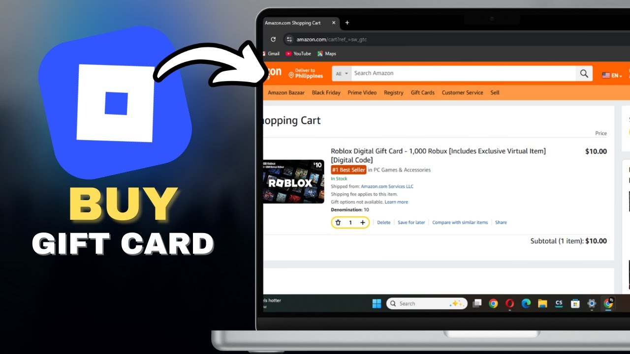 How To Buy Roblox Robux Gift Card On Amazon in SECONDS!
