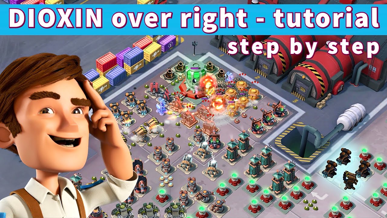 DIOXIN over right - step by step TUTORIAL - BOOM BEACH operation attack strategy & gameplay