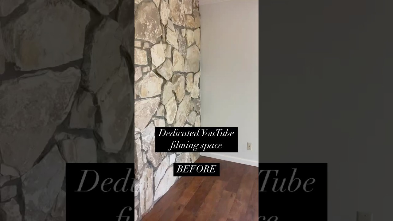 YouTube filming space transformation before and after 