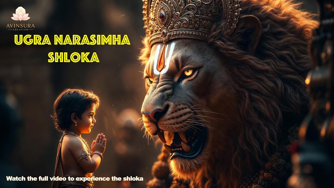 Ugra Narasimha Shloka | Divine Protection & Fear Removal | #UgraNarasimhaShloka #lordnarasimha