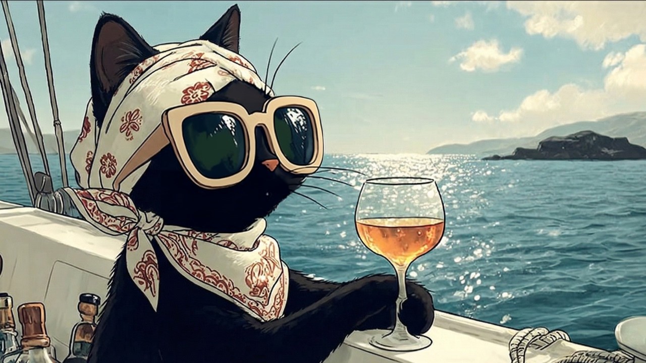 Ocean Cat Jazz Relax Vibes – Stylish Chill Music for Deep Focus