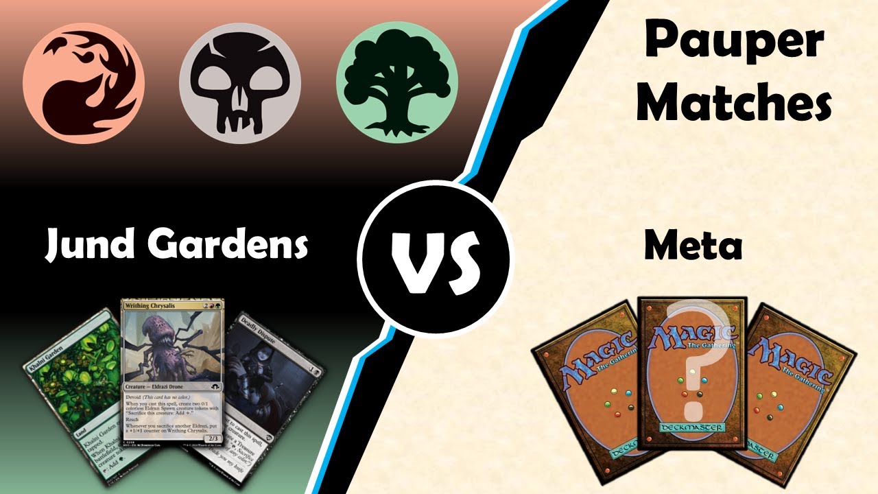 Jund Gardens vs Meta | Chrysalis is too boosted!! | Pauper Match Gameplay | MTGO