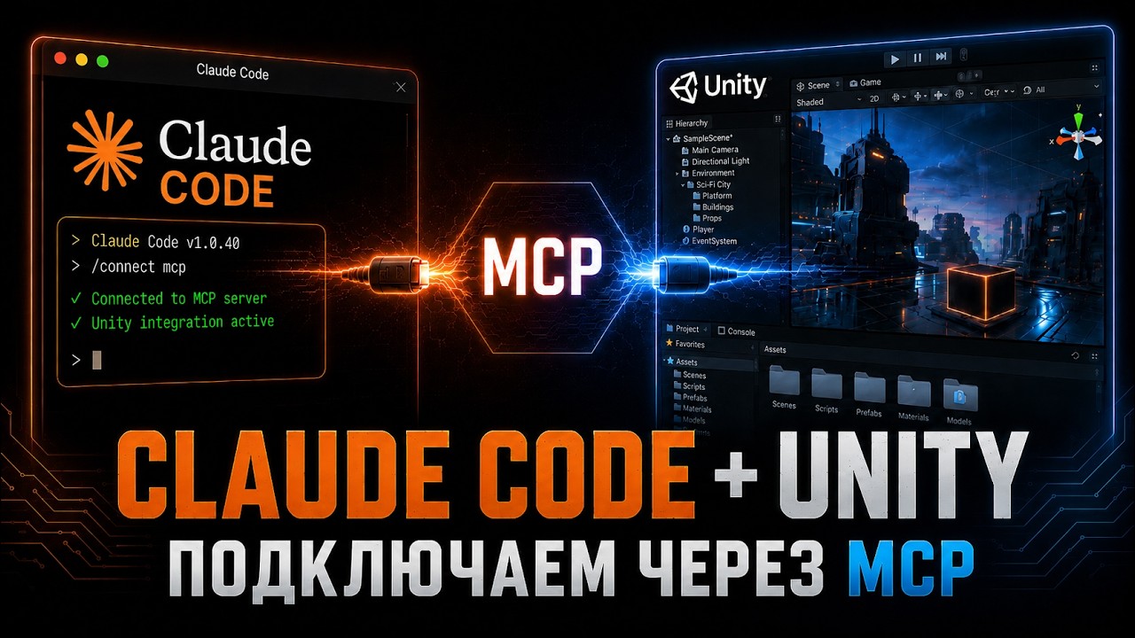 Подключение Claude к Unity через MCP