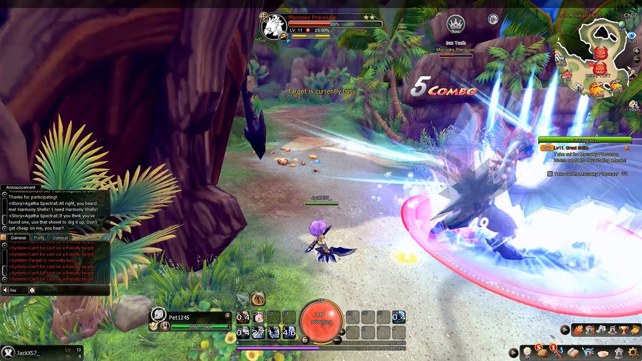 Dragomon Hunter - Open Beta Class Scout Low Lv Gameplay