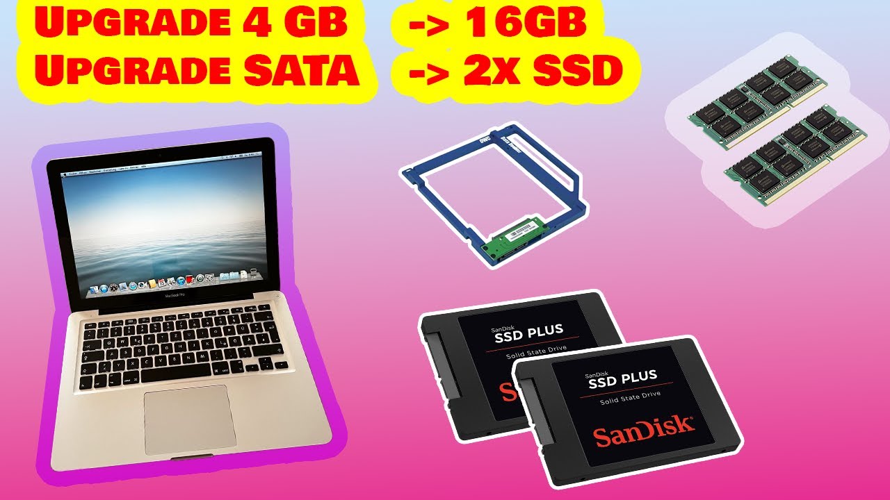 MacBook Pro A1278 Upgrade im Jahr 2021 16GB RAM 2x SSD 💻 OWC Data Doubler