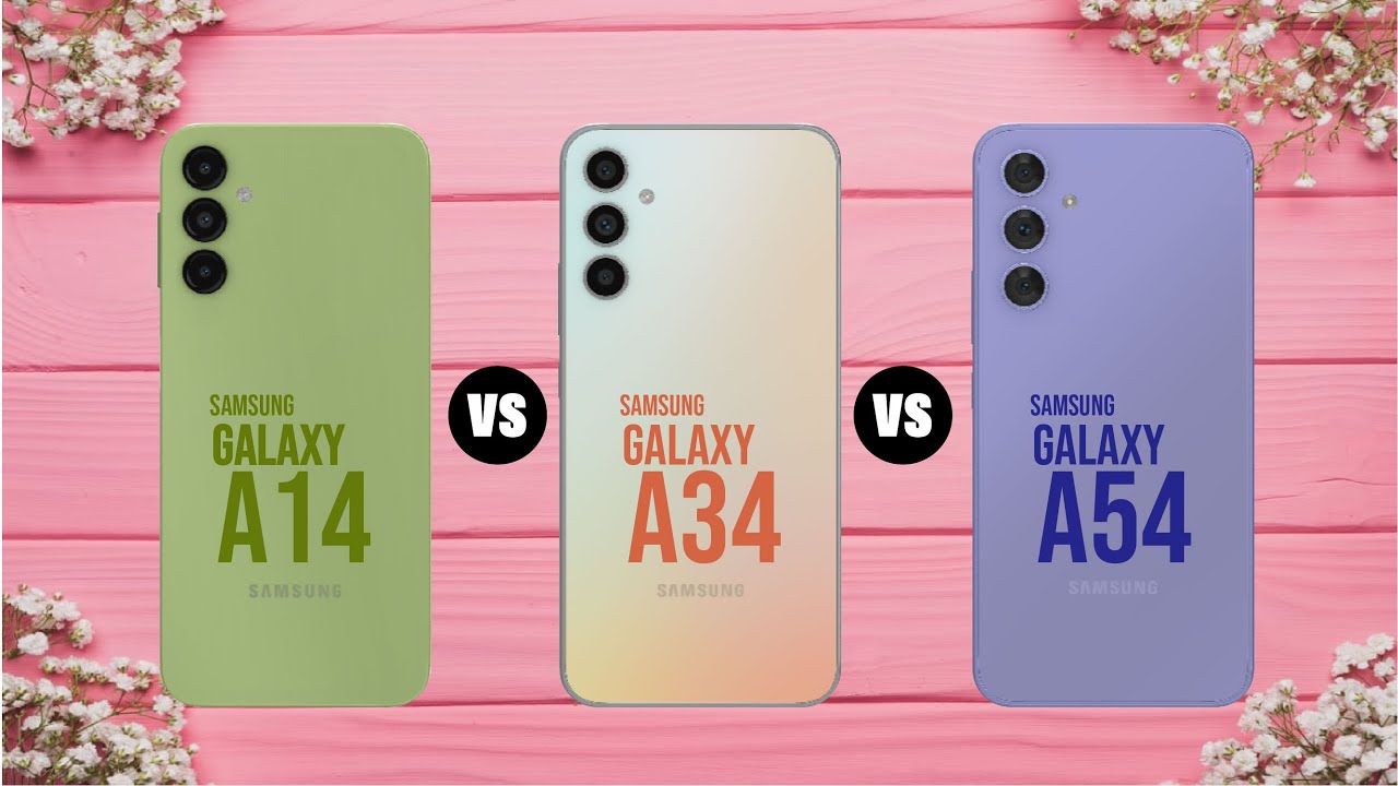 Samsung A14 VS Samsung A34 VS Samsung A54 Comparison & Specification #metech