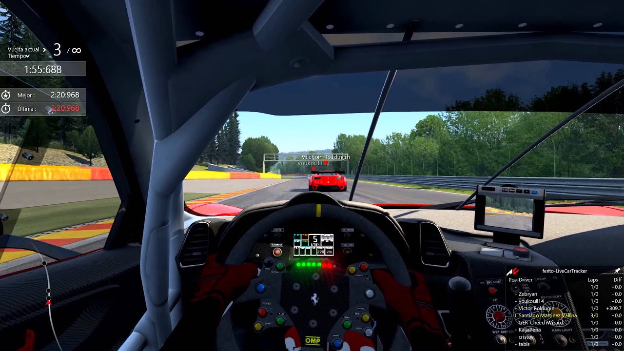 Assetto Corsa - Ferrari 430 - Spa vs Zebryan