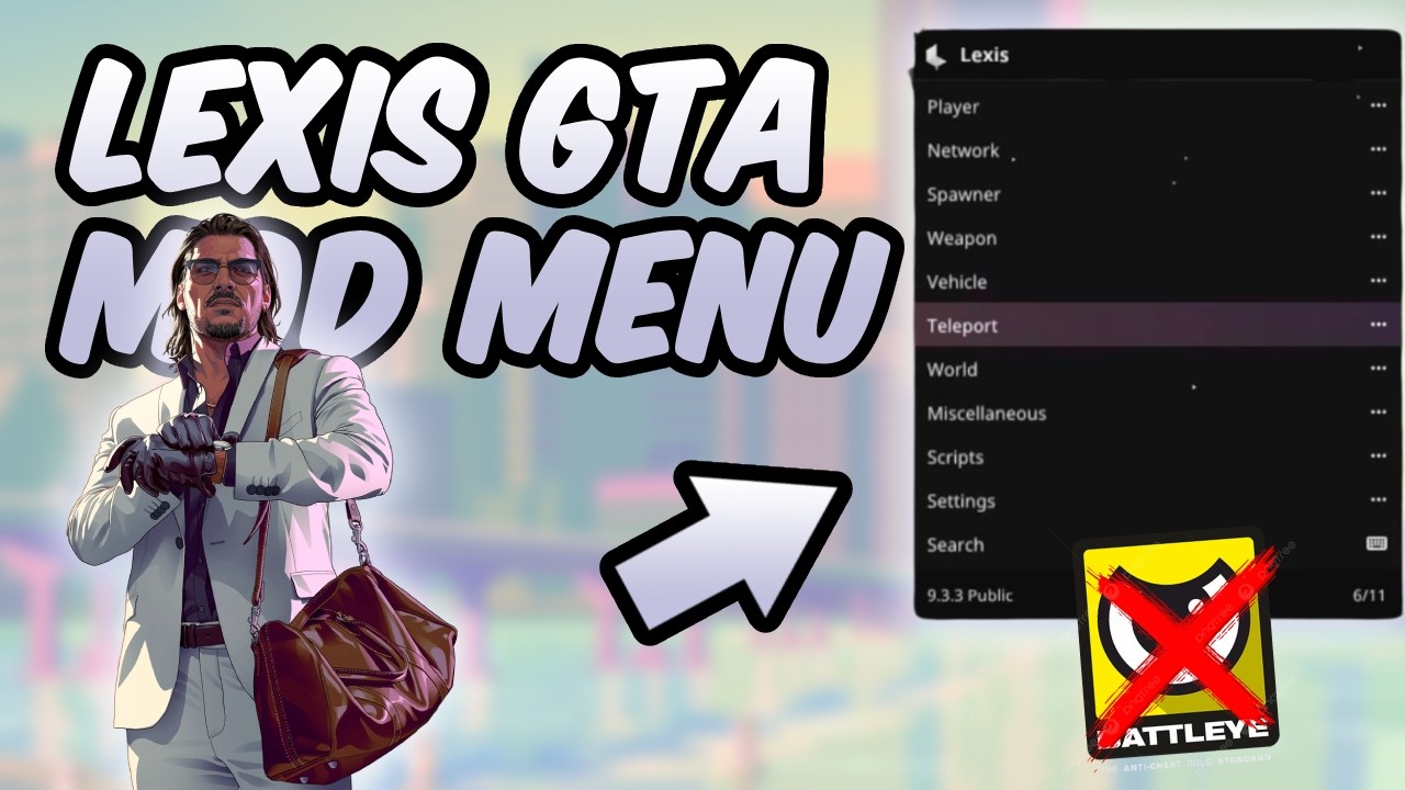 LEXIS MOD MENU | UNDETECTED BYPASS | GIVE MONEY | LEGACY + ENHANCED (BETTER THAN CHERAX)