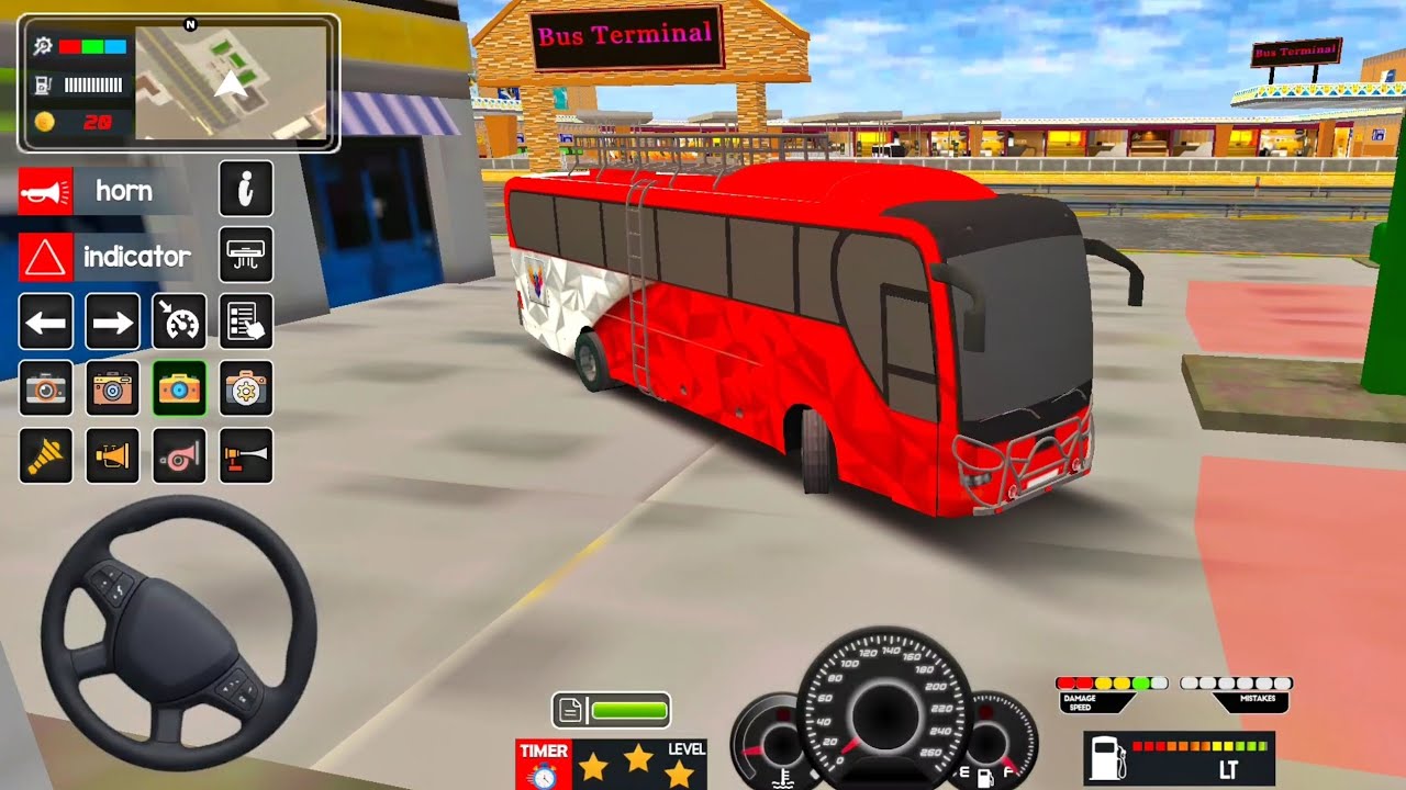PART - 90 : COACH BUS SIMULATOR || BUS DRIVING GAME || BUS SIMULATOR GAME 🎮 #bus #game 