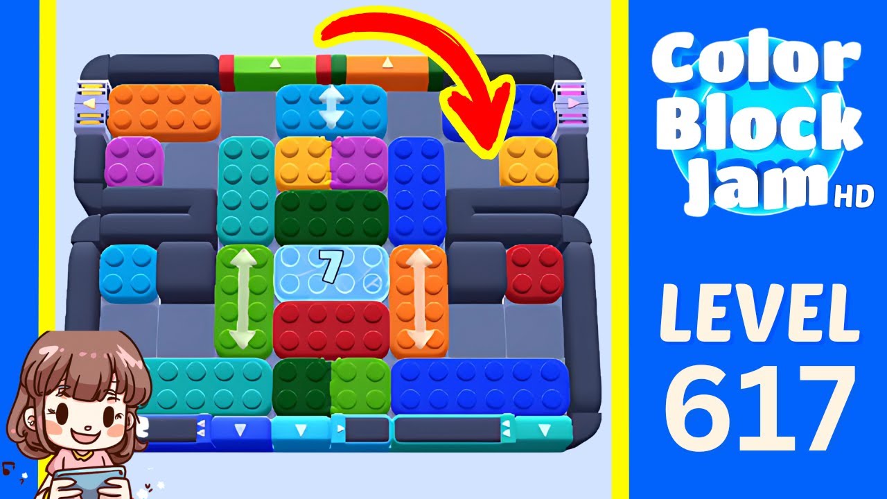 Color Block Jam Level 617 Solution Walkthrough