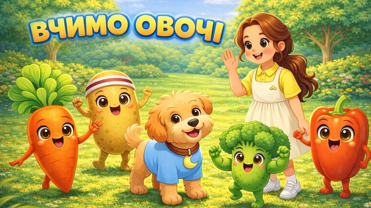 Вчимо овочі разом з Луною і Бубою | 5 серія 🎵 Весела Пісенька про Овочі