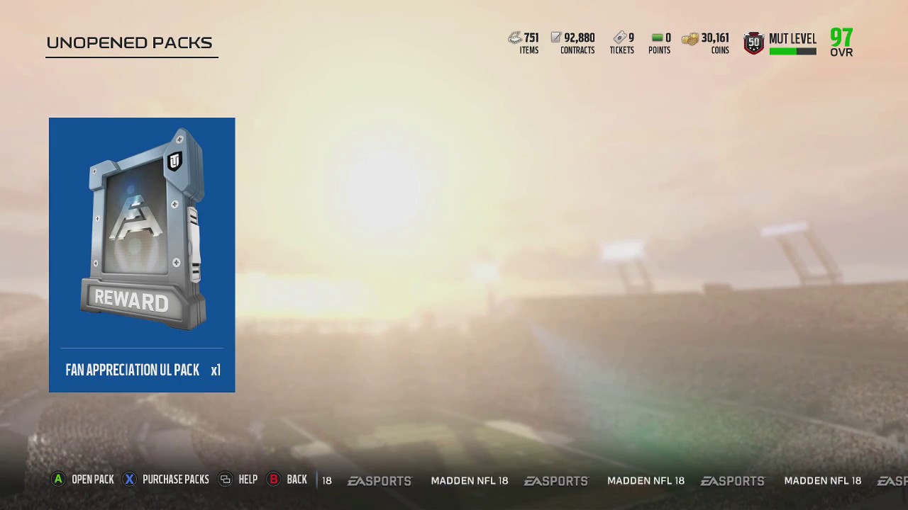 FAN APPRECIATION SOLOS DONE! 99 OVERALL PULL! MADDEN 18 MUT