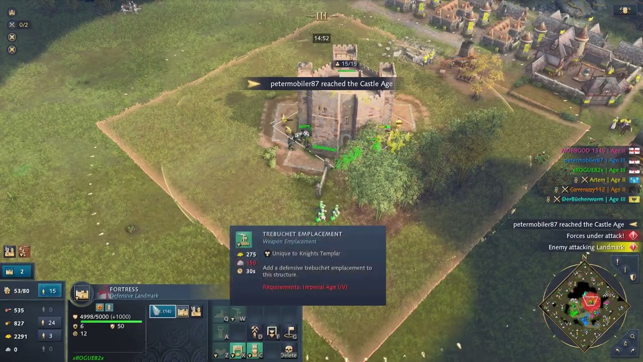 Fast Fortress as the Knights Templar