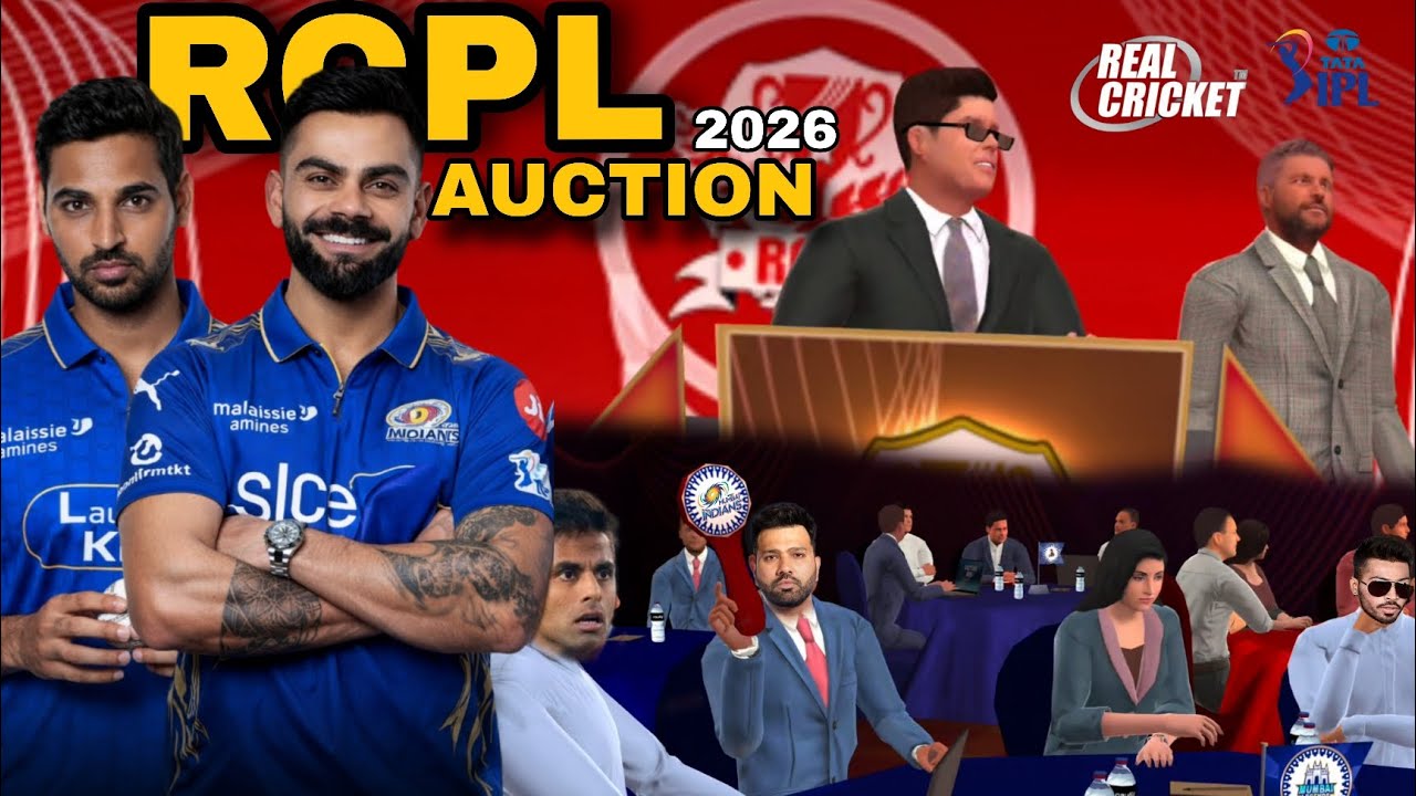 RcPL 2026 Auction 🔥 virat & bhuvi in MI | Best Team Build in Real Cricket&trade; mumbai Indians 