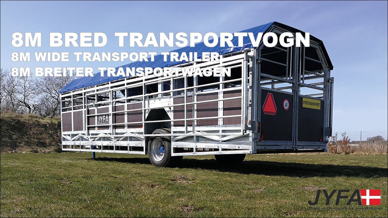 JYFA 8M Bred Transportvogn