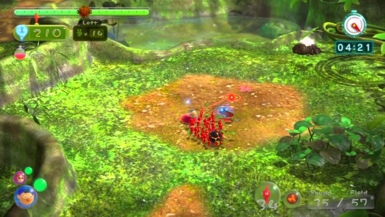 Pikmin 3 - Battle Enemies! (1/15) - Tropical Forest
