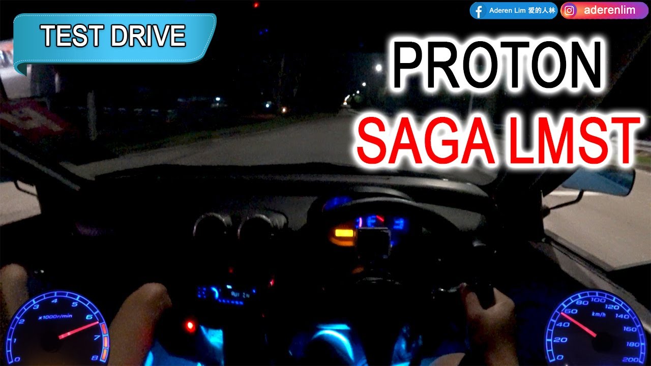 Night drive | Proton Saga LMST 1.3 L, 4G13P, 12V, 5MT | Malaysia #POV [Test Drive]