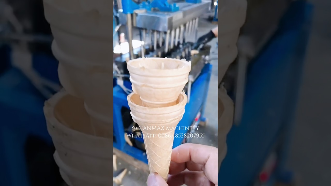 Ice cream cone making machine #icecreamcone