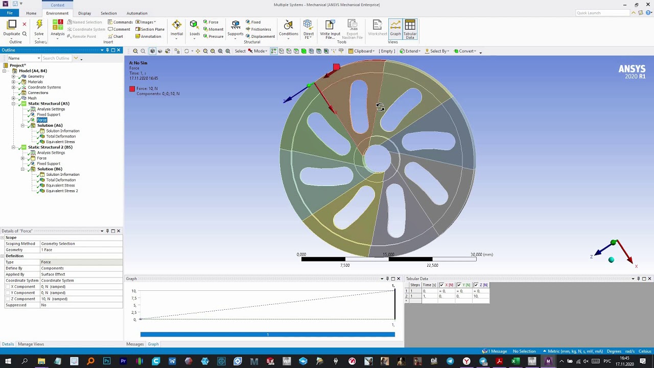 ЛР (Использование условий симметрии в ANSYS)