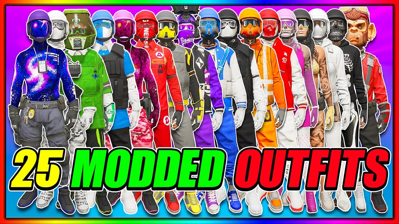 GTA 5 HOW TO GET 25 MODDED OUTFITS! *AFTER PATCH* GTA Online