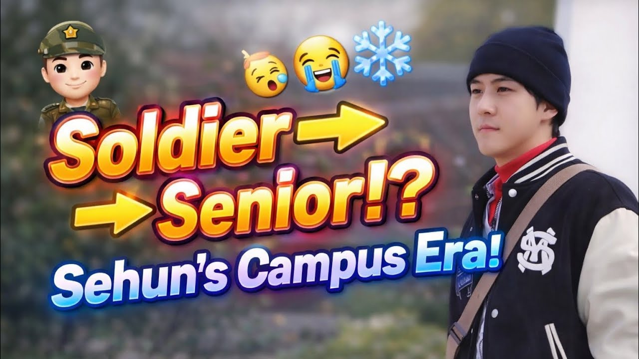 🎓 Soldier → Senior?! Sehun’s Campus Era Hits Different 😂 #japan #korean #exo #kpop #unitedstates 